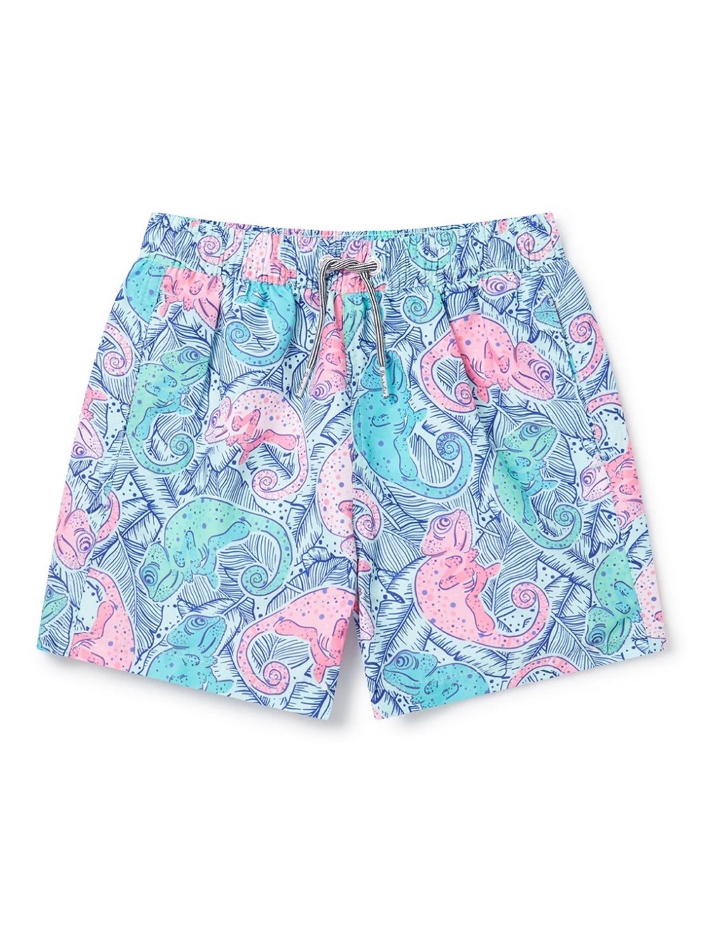 Boardies Kids' Reptilia Swim Shorts - Blue, Green, Pink - Boys' Size 3-4